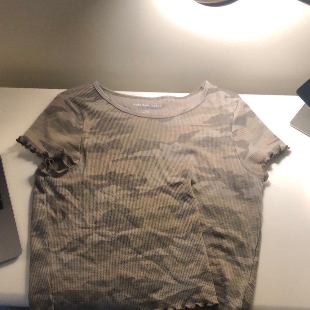 Camo crop top